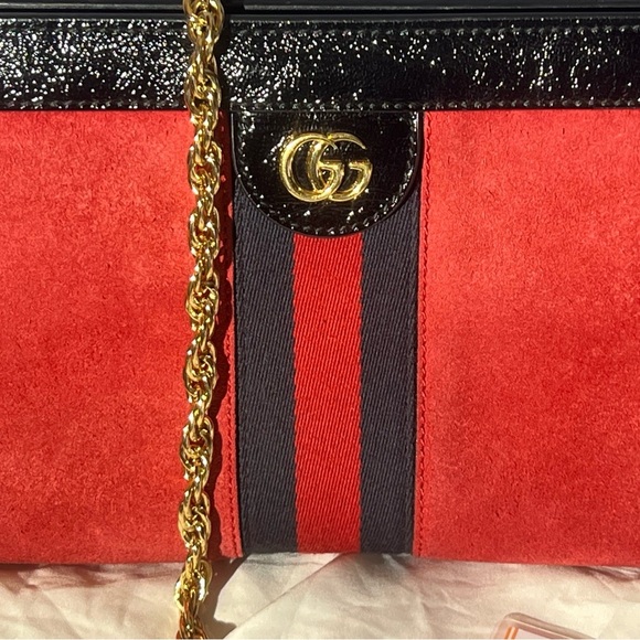 Gucci Ophidia Chain Shoulder Bag Suede - Picture 3 of 8